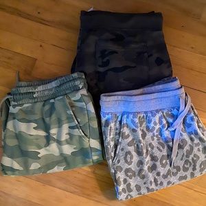 Three pair Old Navy sweat pants